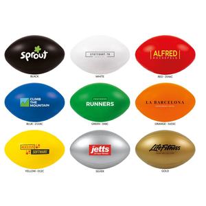 Ballon anti-stress en mousse PU personnalisé avec logo, impression arc-en-ciel, jouet rugby pour promotion, 5 à 7 ans, décompression à presser - Product Image 5