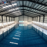 Estructura Metálica para Piscina Cubierta, Estructura de Acero Galvanizado para Natación