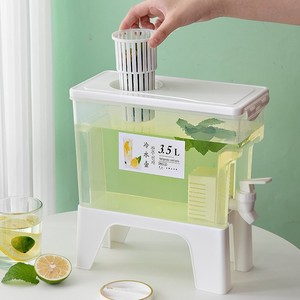 Cold Water Jug With Faucet 3.5L Plastic Lid Refrigerator Use High Temperature Resistant - Product Image 3