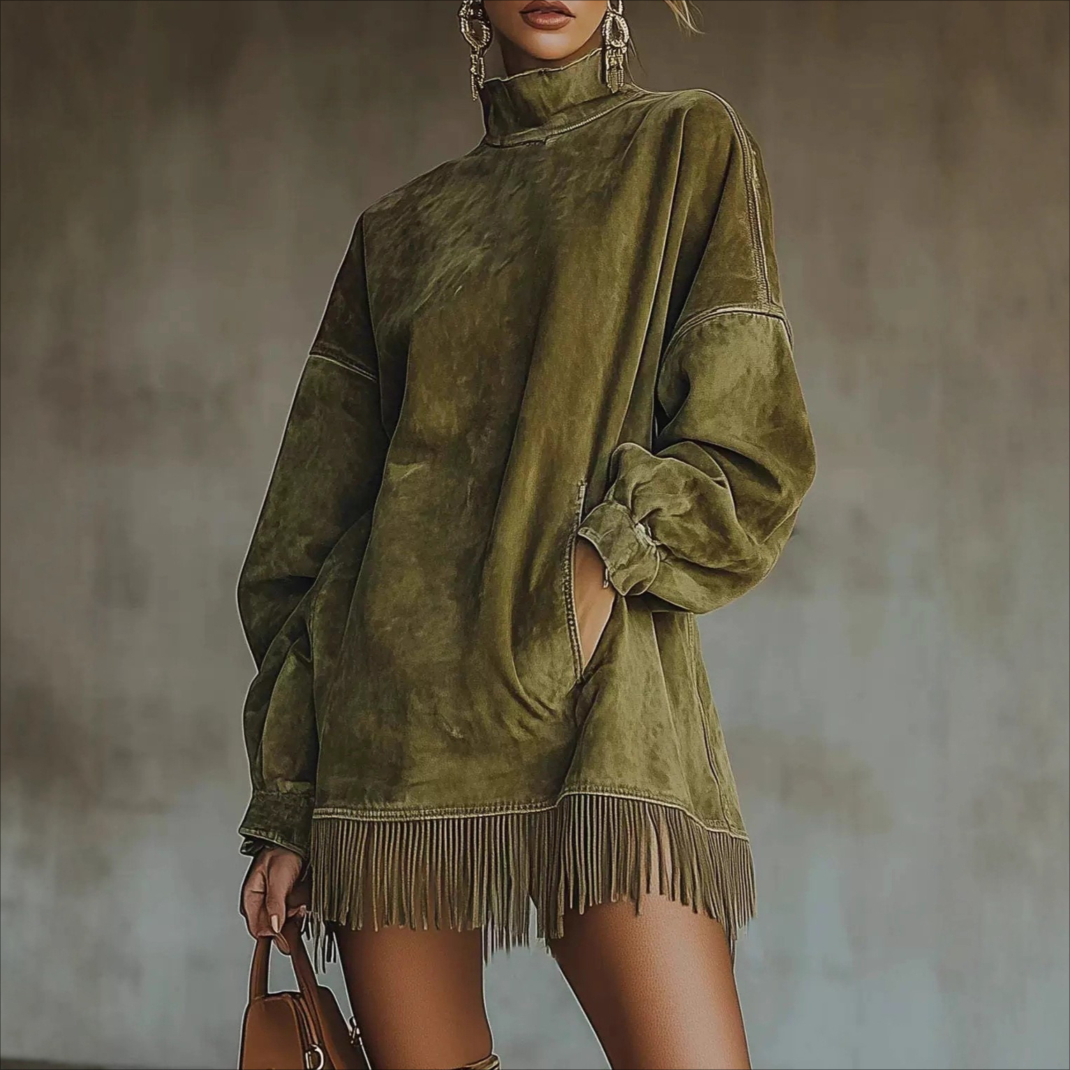 little gem salad with green goddess dressing Zapaka Women Dark Green Work Dress Sheath Boat Neck Velvet Long Sleeve Midi Semi Formal Dress, Dark Green / US14
