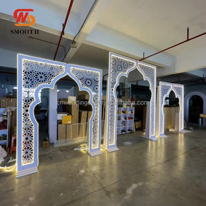 Arche de mariage en acrylique de style islamique (ou maure) ZKAI Royal Holy Moroccan, décoration de fond lumineux - Product Image 6