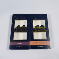 Boîtes d'emballage personnalisées noires et dorées en gros avec impression étoilée et fenêtre découpée pour bougies de massage et chocolats gourmands