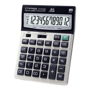 도매 12 자리 전자 LCD 계산기 사용자 정의 로고 배터리 태양 광 CT-912S 일반 Calculadora Citifre 디스플레이 계산기