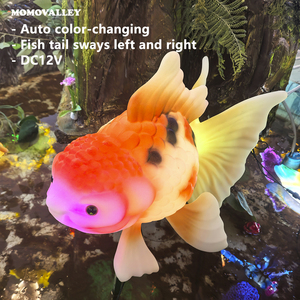 Momovalley Lumière LED interactive dynamique motif poisson rouge avec bulles exhalées, éclairage paysager de spectacle féerique somptueux - Product Image 4