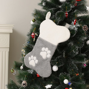 Calcetines Navideños Rojos y Verdes, Bolsas de Regalo, Bolsillos para Mascotas, Adornos Colgantes para Árbol, Decoraciones Navideñas - Product Image 4