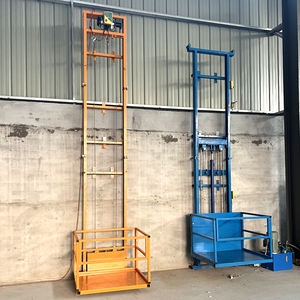 Küçük alanlar dış ticaret için elektrik çekiş ile özel 1 Ton hidrolik kargo asansörü tek raylı ev tipi asansör - Product Image 4