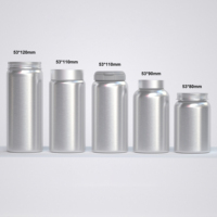 Conteneur en aluminium mat recyclable de qualité alimentaire pour comprimés de vitamines, capsules, pilules, emballage de bouteilles pour compléments alimentaires