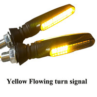Luces Intermitentes Secuenciales LED de 12 V con Luz de Circulación Diurna Blanca DRL, Kit de Lámparas Intermitentes Modificadas para Motocicleta