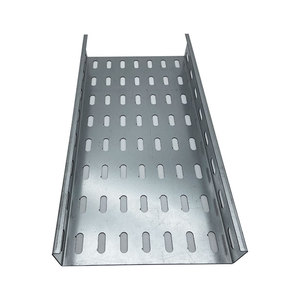 Cannelle à câbles en acier galvanisé perforé pour la pose de câbles industriels souterrains et extérieurs - Product Image 1