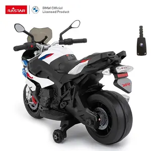 Rastar sepeda Motor elektrik 6v 12v, sepeda Motor Bayi BMW untuk mobil baterai mainan plastik uniseks 102*31*57