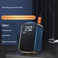 Pompe à air pour pneus de voiture personnalisable avec batterie 3600 mAh pour affichage numérique LCD de précision dans les voitures, les vélos et les urgences