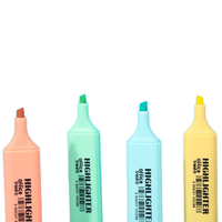 Ensemble de surligneurs à pointe oblique Pastel Macaron haute capacité utilisation de bureau étudiant pour stylo de grand livre à main marqueur dessin scolaire Doodles
