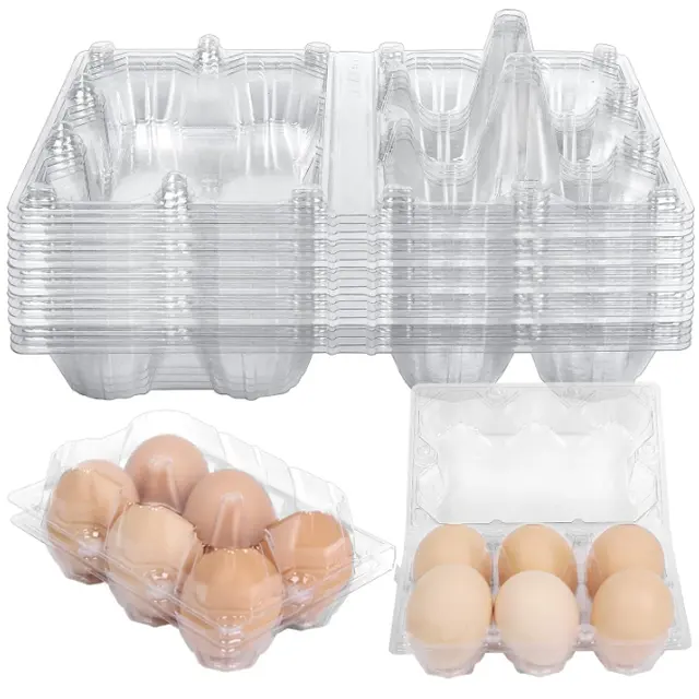 Bandejas descartáveis para ovos Bandeja para ovos Bandeja para embalagem de ovos 6