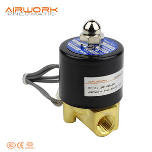 Válvula Solenoide Neumática de Agua de 2 Vías, Normalmente Abierta, de Latón, Serie 2W, 220V, Control de Puerto G1/8-G2, Acción Directa/Operada por Piloto, OEM - Product Image 5