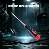 HENITUER H066 Obeng Torx Titanium, T6-T40, Alat Non-magnetik Alat Ringan Tahan Korosi