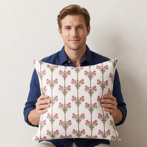 Luxury 100% Cotton Handcrafted Stain Resistant Customizable Throw Cushion Cover Modern Decorative <b>Pillow</b> Case for Sofa <b>Decor</b> - Product Image 1