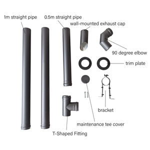 PANSEE Poêle à granulés en métal 6KW pour les besoins de chauffage d'appartements de petite taille - Product Image 5