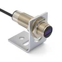 Sensor Proximitas Refleksi Difus Laser Fotoelektrik Lipoo NKF-JM18050NS Tipe NPN NO/NC Cangkang Logam Jarak Deteksi 50CM
