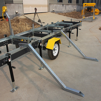 Scierie à ruban portable à prix d'usine, fonctionnement manuel, scierie à ruban horizontale mobile pour la coupe du bois, des grumes et des planches