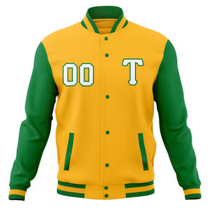 OEM fabricación logotipo personalizado béisbol en blanco liso Varsity chaquetas manga larga cadena Chenille bordado Letterman hombre chaqueta - Product Image 1