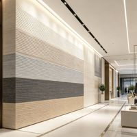 Revêtement mural flexible DBS Oman Linear Stone Veneer 2-3 mm ultra-fin, léger, résistant au feu, pour usage extérieur et intérieur
