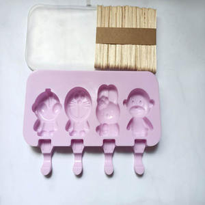 แม่พิมพ์ไอศกรีมซิลิโคนแบบใหม่,แม่พิมพ์ไอติมแม่พิมพ์ทำไอศกรีมแท่งทำไอศกรีมแท่งทำไอศครีมแบบโฮมเมด DIY อุปกรณ์ถาดทำน้ำแข็งอบ3D - Product Image 3