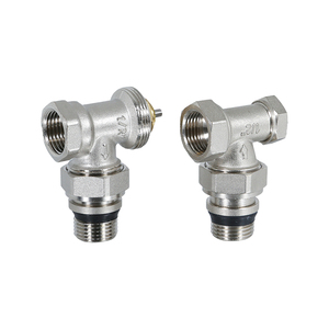 Nouvelle vanne de radiateur thermostatique réglable en laiton nickelé G1/2" M30*1.5mm <span class=keywords><strong>à</strong></span> angle droit pour chauffage au sol - Product Image 4
