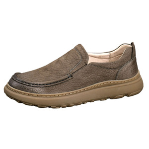 Mocassins Chunky pour Hommes en Daim à Bout Rond, à Enfiler, Semelle Intermédiaire Respirante en EVA, Semelle Extérieure en Caoutchouc, Chaussures Décontractées Toutes Saisons - Product Image 4