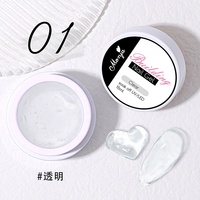 Gel de construction pour extension d'ongles solide de 15 ml en gros pour salon de manucure, gel UV LED à couverture complète, colle pour pointes d'ongles en gel souple