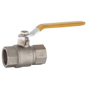 Válvula de bola de agua de latón forjado PN25 CW617 con mango largo azul y sellado de PTFE, rosca hembra - Product Image 3