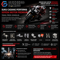 Kit de pistons Ruizheng Racing 13/14/15 broches 58mm 59mm 60mm 61mm 65mm 66mm Pistons à tête plate pour Tiger, Megapro, CBR, Beat, Jupiter
