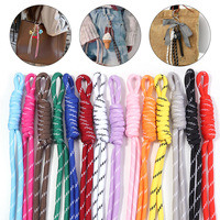 Porte-clés en macramé tressé en corde de nylon écologique fait main, plusieurs couleurs, pour sacs à main simples pour femmes, décorations bohèmes, sécurité