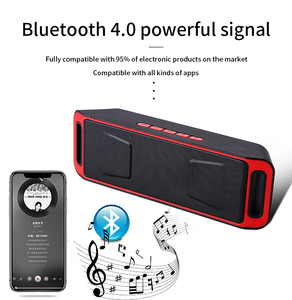 LAIMODA portátil HiFi Altavoz inalámbrico Bass Altavoz TF FM Radio caixa de som barra de sonido - Product Image 6