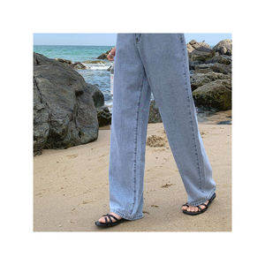 Precio de alta calidad, Pantalones anchos holgados para mujer, suministros de marca de exportación, Pantalones anchos con aspecto de vacaciones de algodón - Product Image 2