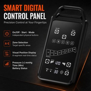 Botas de Compresión de Aire de 8 Cámaras de Última Generación 2026 con Sensor Inteligente, Presión Adaptativa y Masajeador de 5 Modos para Deportes y Salud - Product Image 3