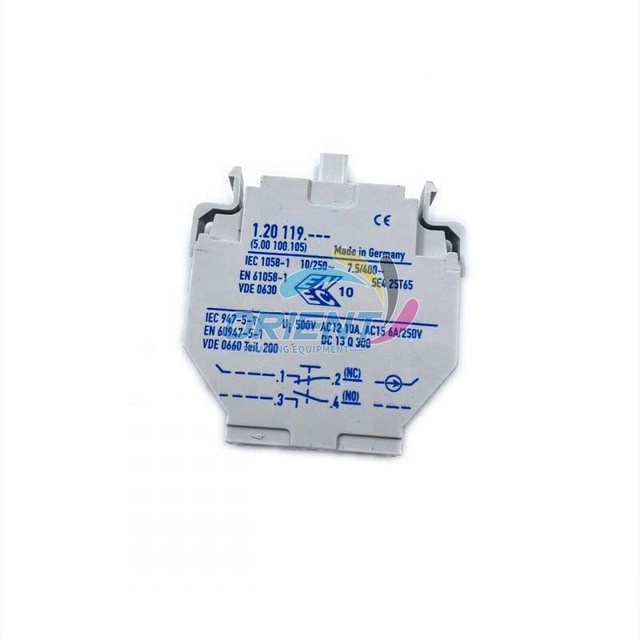 Best Quality 1.20 119 Contact Block for Printing Maintained Twist Pushbutton Machine Spare Parts