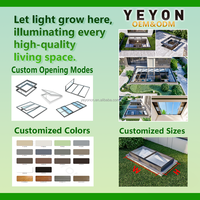 Ventanas de Techo Automáticas con Ventilación, Impermeables, con Marco de Aleación de Aluminio Motorizado Eléctrico Inteligente OEM Yeyon 2026