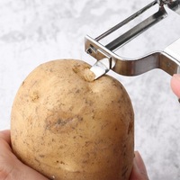 Fabrieks-OEM groothandel keuken gadgets fruit- en groentegereedschap PP handvat roestvrij staal Y-vormige aardappel mango ui schiller
