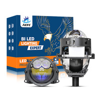 90W haute puissance super lumineuse LED double lentille 12V nouveaux phares de voiture 3 pouces double lumière laser directe intégrée