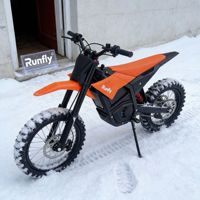 Motocicleta Eléctrica Todoterreno D3 60V 6000W con Motor Central, Cuadro de Acero al Carbono, Freno de Disco Hidráulico de 230 Nm, Batería de 27 Ah, 80 Km de Autonomía, Resistente al Agua