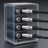 Connecteur industriel FGG à prise droite, auto-bloquant, push-pull, 00B 0B 1B 2B 3B 2 3 4 5 6 7 8 9 10 12 14 16 18 19 20 26 30 broches