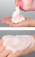 Logo personnalisé 350ml Mousse Bulle Peau Éclaircissant Blanchissant Gel Douche Mousse De Bain Pour Le Nettoyage Du Corps