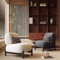 Fauteuil de salon moderne en tissu durable capitonné, fauteuil d'appoint de luxe
