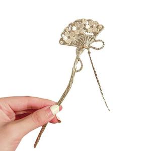 กิ๊บติดผมทรงโบราณสไตล์ฮั่น<span class=keywords><strong>ฟ</strong></span>ู ชิงซัม ทำมือจากโลหะผสมประดับพู่ห้อย สำหรับผู้หญิง ดีไซน์ใหม่ ระดับไฮเอนด์ สไตล์จีนโบราณ - Product Image 5