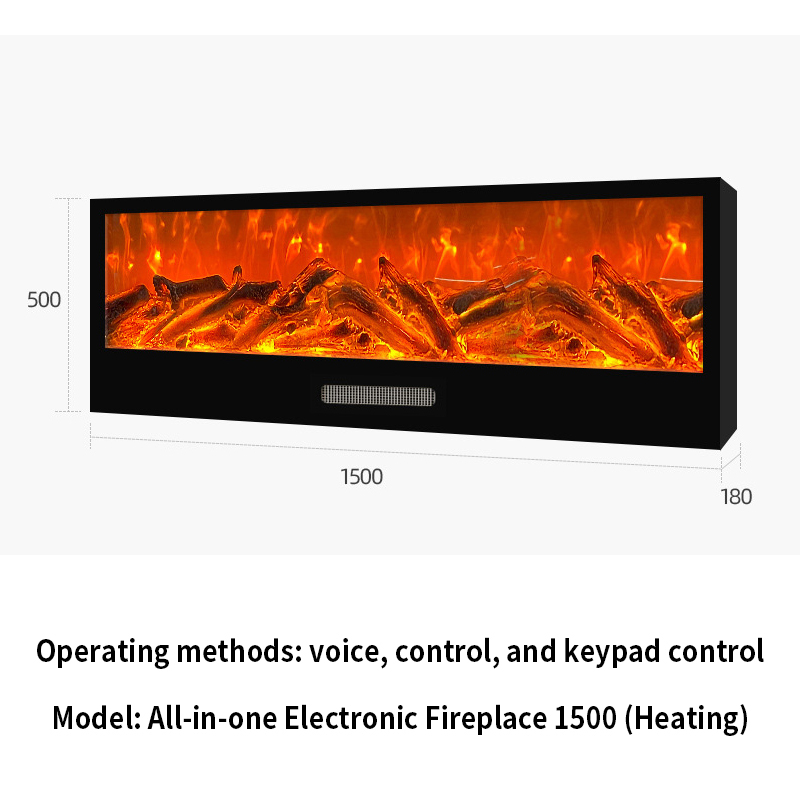 Heating-type fireplace core