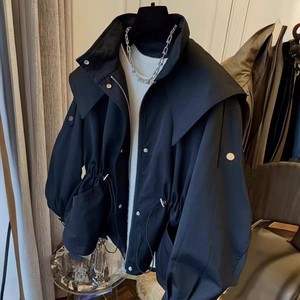 Chaqueta cortavientos con capucha y cremallera, diseño personalizado, estilo casual y holgado, control <span class=keywords><strong>de</strong></span> cintura, para <span class=keywords><strong>mujer</strong></span>, primavera - Product Image 2