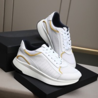 Chaussures de sport et de loisirs pour hommes en gros, chaussures de marche élégantes à lacets, chaussures rehaussantes en cuir véritable de couleur unie