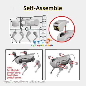 Cane <span class=keywords><strong>Robot</strong></span> AI EPT RC per Bambini - Giocattolo Unico in Plastica <span class=keywords><strong>da</strong></span> Autoassemblare con Funzione Spray - Product Image 2