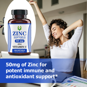 Cápsulas Blandas de Zinc OEM ODM con Vitamina C y 50 mg de Zinc, Apoya la Función del Sistema Inmunológico, Suplemento Dietético para Adultos - Product Image 5