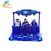 Simulador de Montaña Rusa VR, Cine 9D, Silla Tipo Huevo de 3 Plazas, Interior/Exterior, Educativo, de Plástico y Madera, en Venta